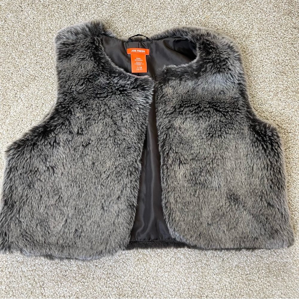 Joe Fresh Faux Fur Vest Youth Size Large 10/12